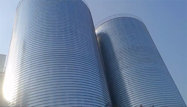 谷城2座混凝土高架卷板仓