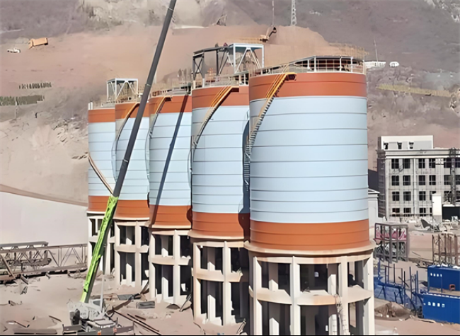 谷城高架钢板仓