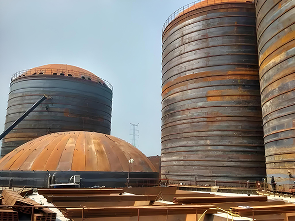 谷城焦粉钢板仓